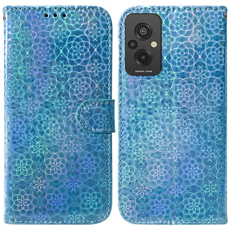 For Xiaomi Redmi 11 Prime 4G Colorful Magnetic Buckle Leather Phone Case