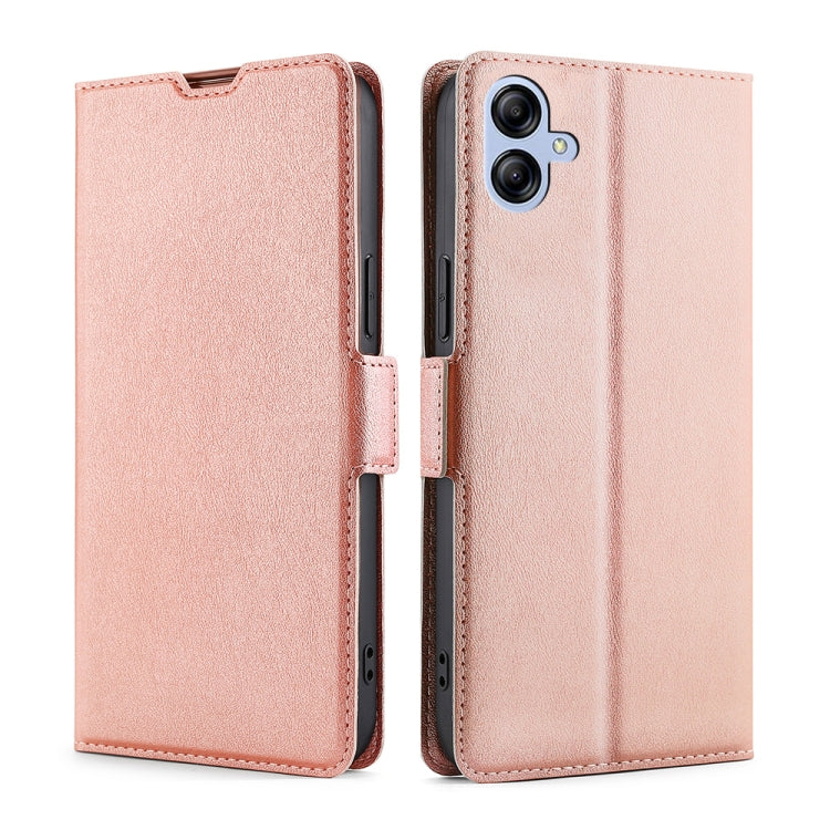 For Samsung Galaxy A04E Ultra-thin Voltage Side Buckle Horizontal Flip Leather Phone Case