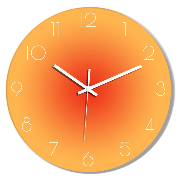 TM9181-3 12 inches Sunset Gradient Color Home Decoration Silent Wall Clock