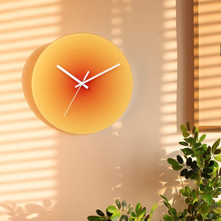 TM9181-3 12 inches Sunset Gradient Color Home Decoration Silent Wall Clock