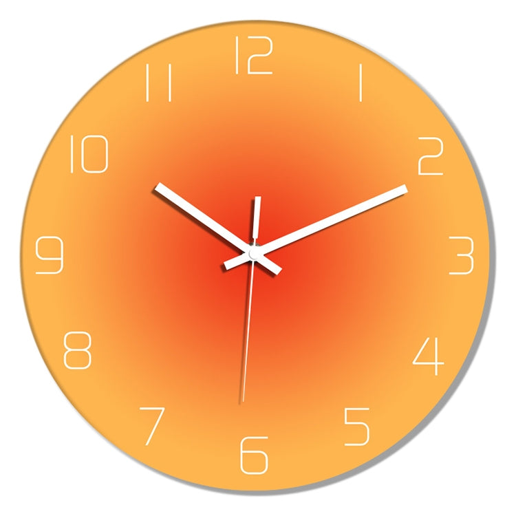 TM9181-4 12 inches Sunset Gradient Color Home Decoration Silent Wall Clock