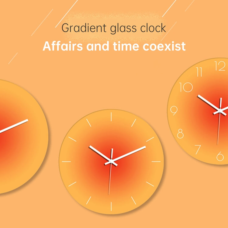 TM9181-4 12 inches Sunset Gradient Color Home Decoration Silent Wall Clock
