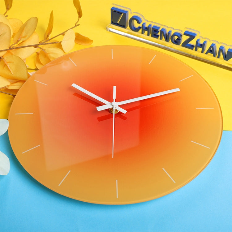 TM9181-4 12 inches Sunset Gradient Color Home Decoration Silent Wall Clock