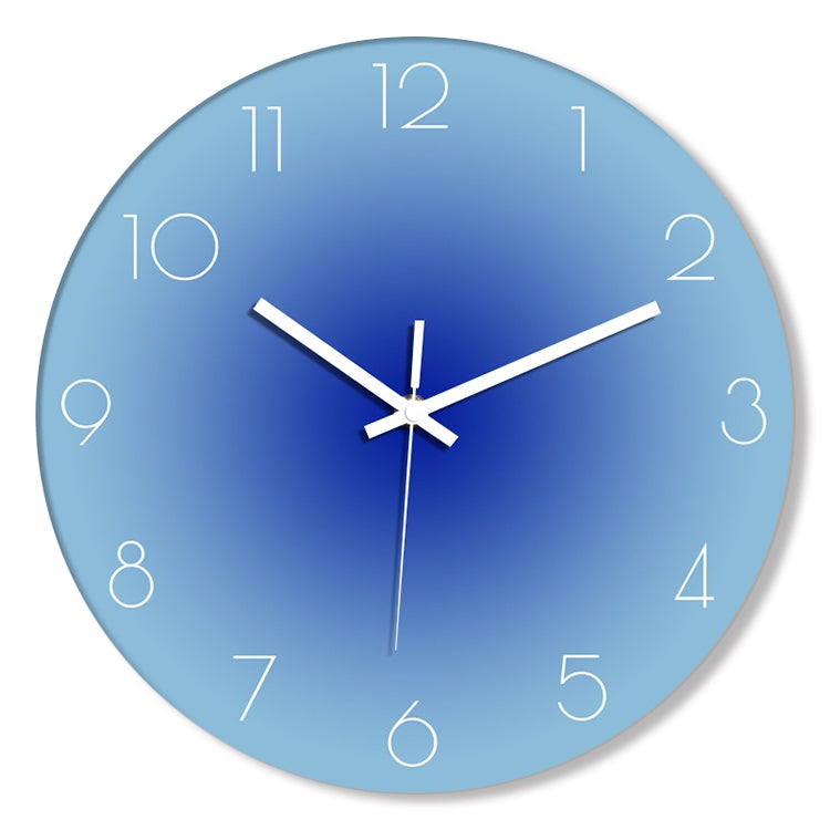 TM9180 12 inches Solid Color Gradient Home Decoration Silent Wall Clock