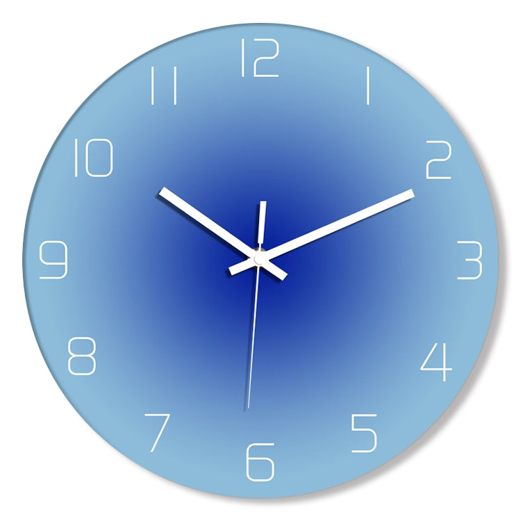 TM9180-2 12 inches Solid Color Gradient Home Decoration Silent Wall Clock