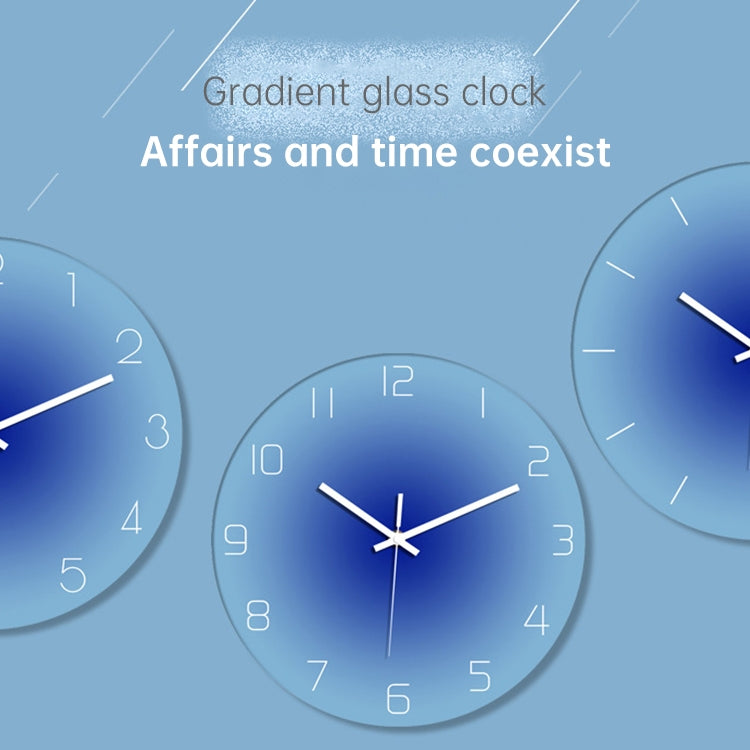 TM9180-3 12 inches Solid Color Gradient Home Decoration Silent Wall Clock