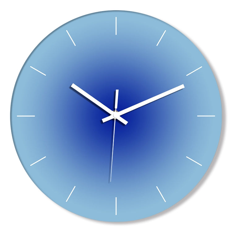 TM9180-4 12 inches Solid Color Gradient Home Decoration Silent Wall Clock