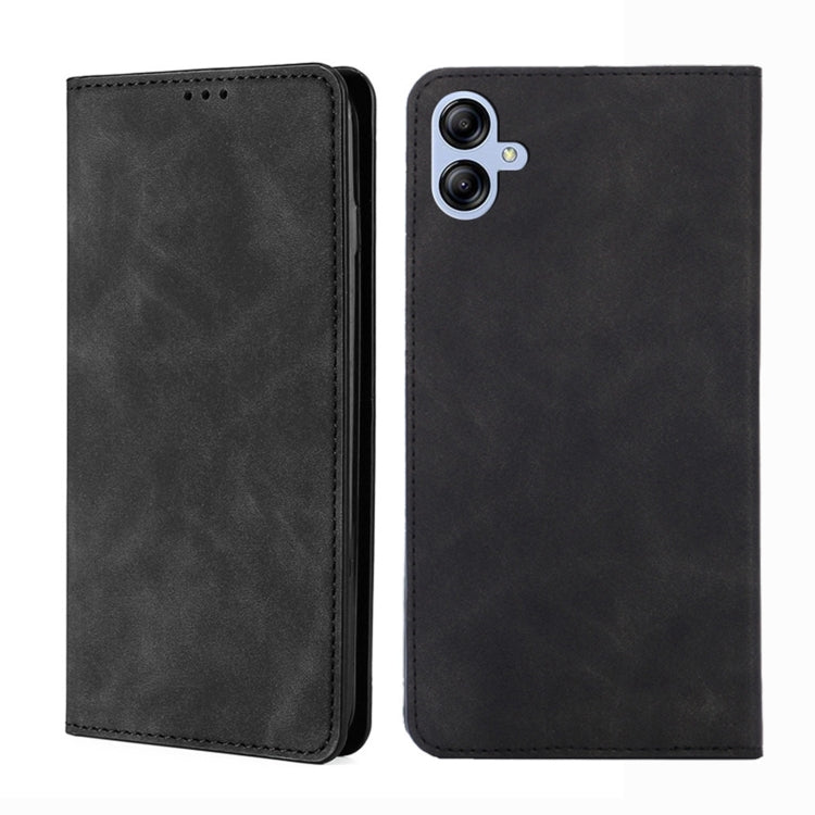For Samsung Galaxy A04E Skin Feel Magnetic Horizontal Flip Leather Phone Case