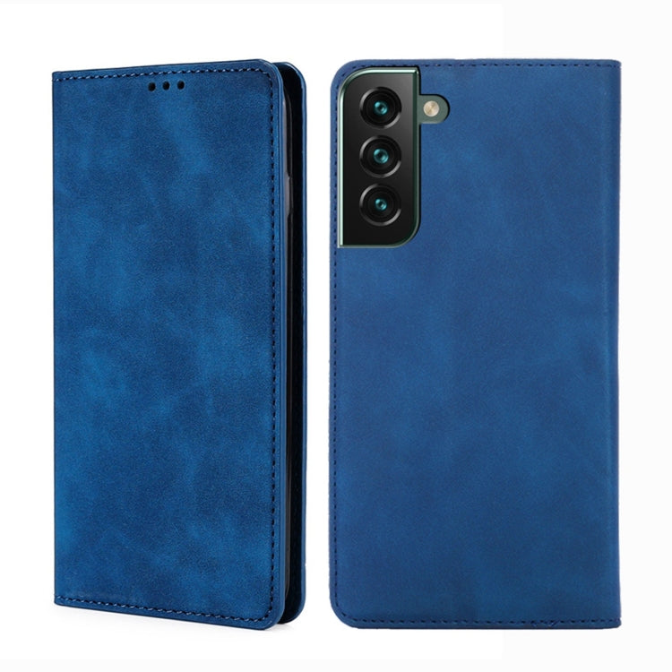 For Samsung Galaxy S23+ 5G Skin Feel Magnetic Horizontal Flip Leather Phone Case