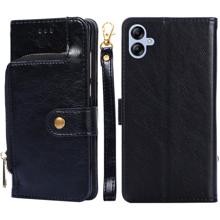 For Samsung Galaxy A04E Zipper Bag Leather Phone Case