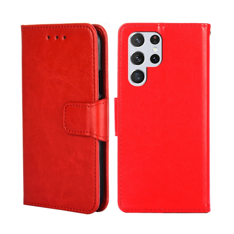 For Samsung Galaxy S23 Ultra 5G Crystal Texture Leather Phone Case