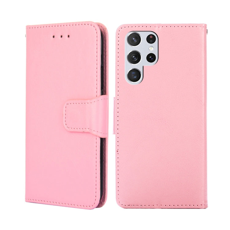 For Samsung Galaxy S23 Ultra 5G Crystal Texture Leather Phone Case