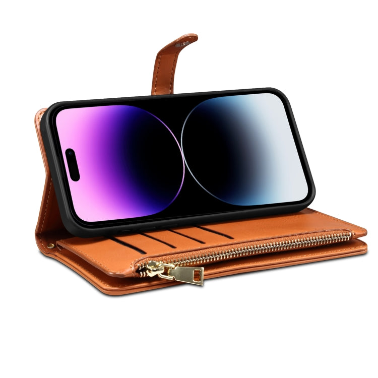 For Google Pixel 7 Pro 5G ESEBLE Star Series Lanyard Zipper Wallet RFID Leather Case