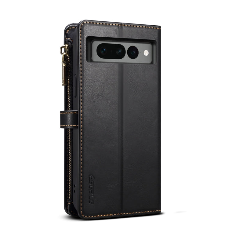 For Google Pixel 7 Pro 5G ESEBLE Star Series Lanyard Zipper Wallet RFID Leather Case