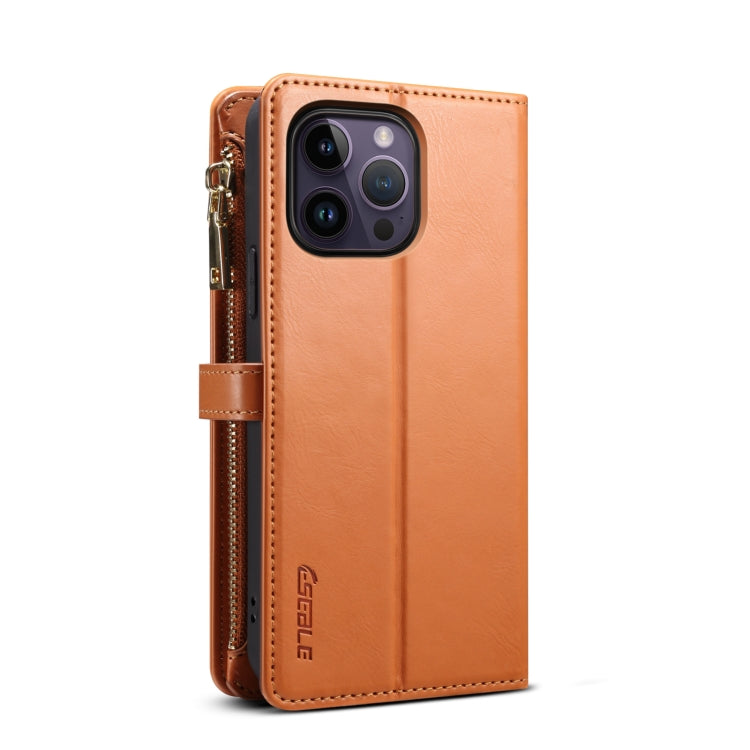 For iPhone 13 Pro ESEBLE Star Series Lanyard Zipper Wallet RFID Leather Case