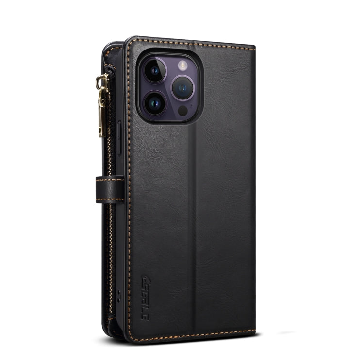 For iPhone 13 Pro ESEBLE Star Series Lanyard Zipper Wallet RFID Leather Case