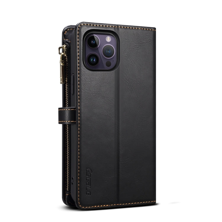 For iPhone 12 Pro Max ESEBLE Star Series Lanyard Zipper Wallet RFID Leather Case