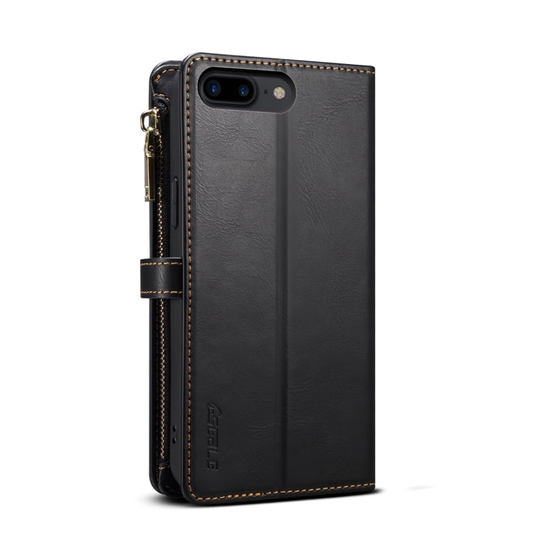 For iPhone 8 Plus / 7 Plus ESEBLE Star Series Lanyard Zipper Wallet RFID Leather Case
