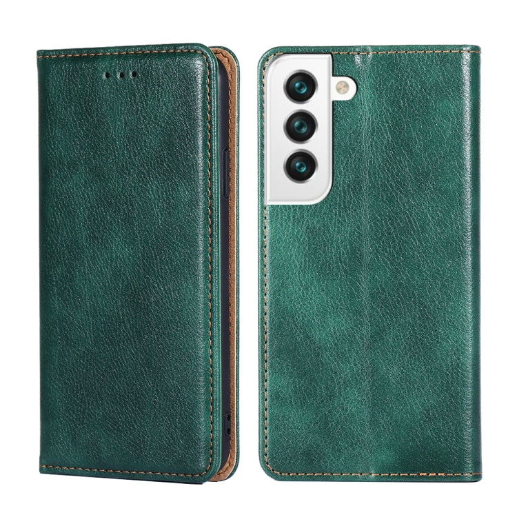For Samsung Galaxy S23+ 5G Gloss Oil Solid Color Magnetic Leather Phone Case
