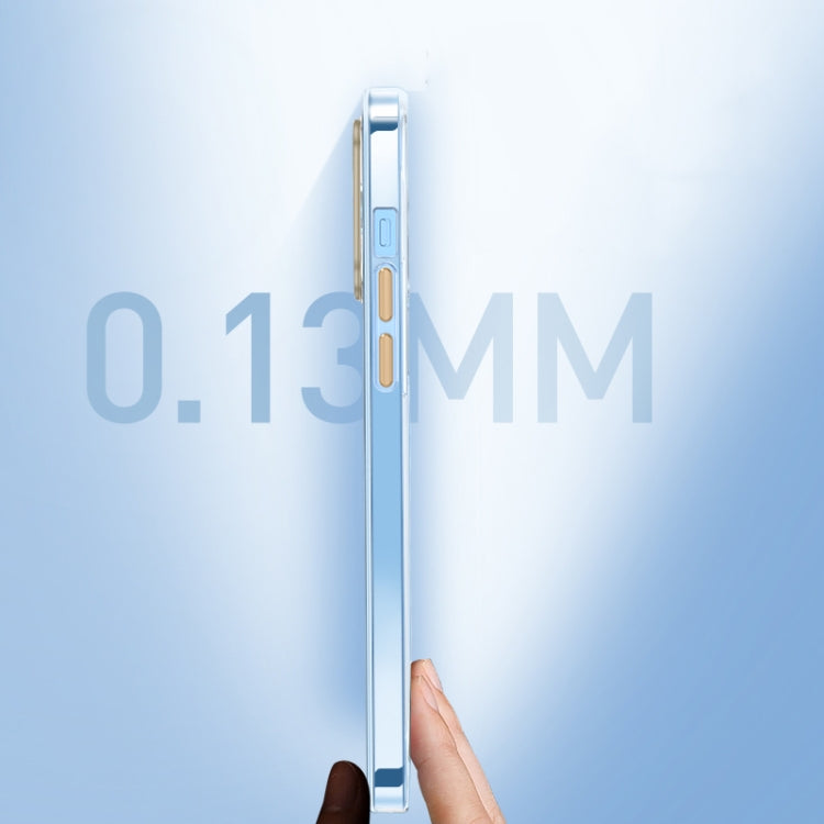 For iPhone 14 Pro Max Metal Key Crystal Transparent PC Phone Case