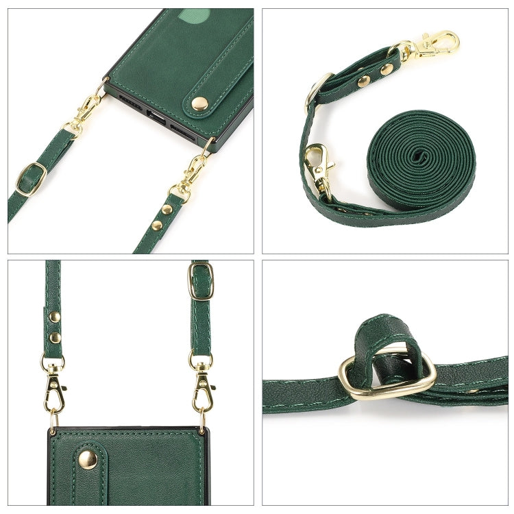 For iPhone 14 Pro Crossbody Wrist Strap Card Holder Phone Case