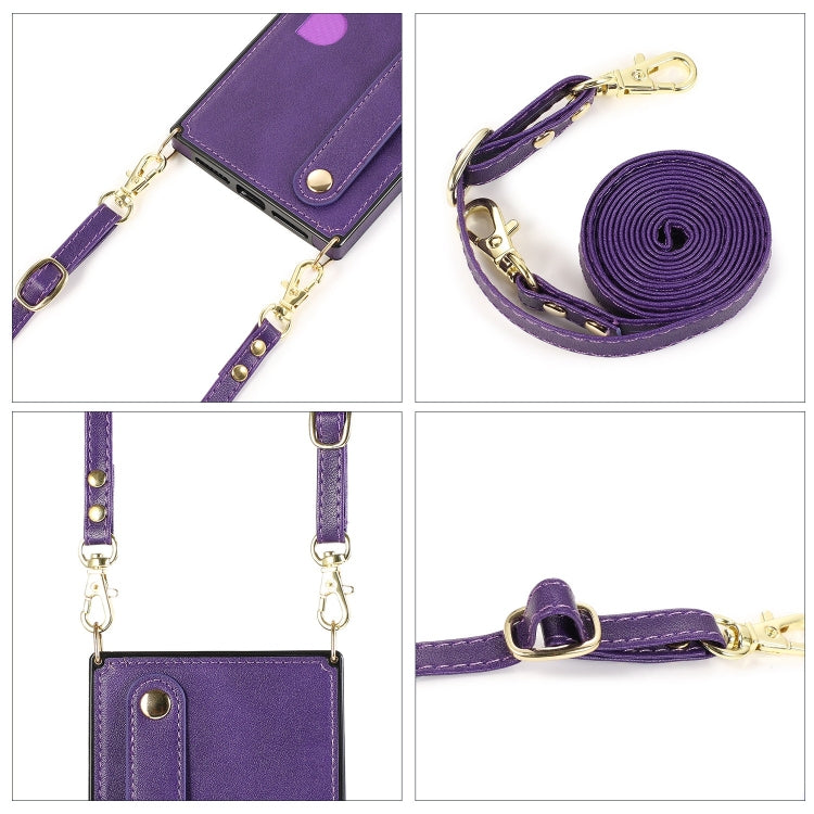 For iPhone 14 Pro Max Crossbody Wrist Strap Card Holder Phone Case