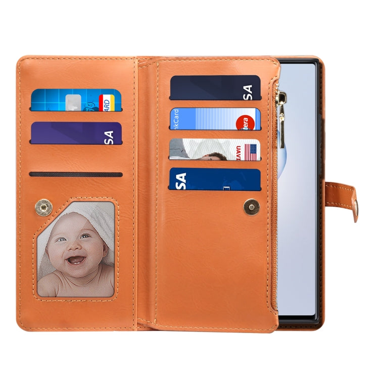 For Samsung Galaxy Note20 ESEBLE Star Series Lanyard Zipper Wallet RFID Leather Case