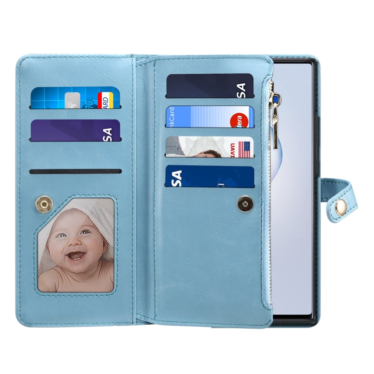 For Samsung Galaxy Note20 ESEBLE Star Series Lanyard Zipper Wallet RFID Leather Case