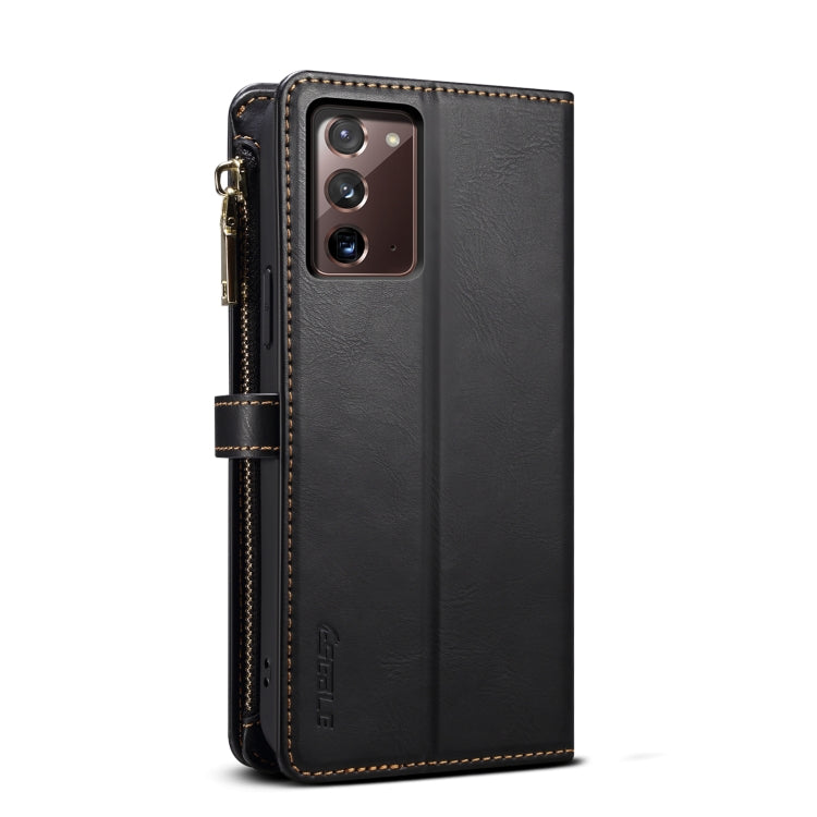 For Samsung Galaxy Note20 ESEBLE Star Series Lanyard Zipper Wallet RFID Leather Case