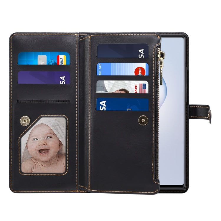 For Samsung Galaxy Note20 ESEBLE Star Series Lanyard Zipper Wallet RFID Leather Case