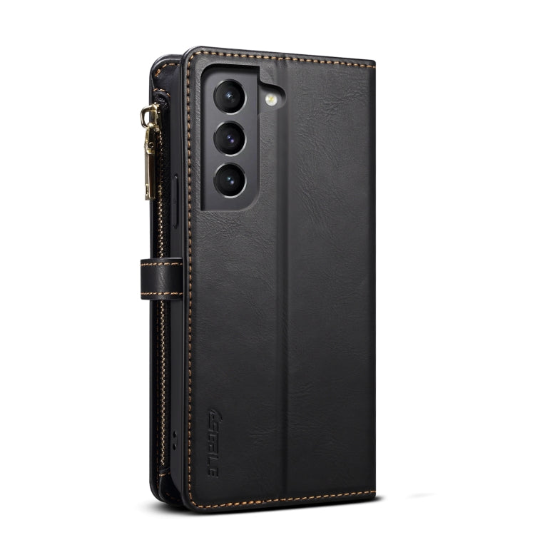 For Samsung Galaxy S21 5G ESEBLE Star Series Lanyard Zipper Wallet RFID Leather Case