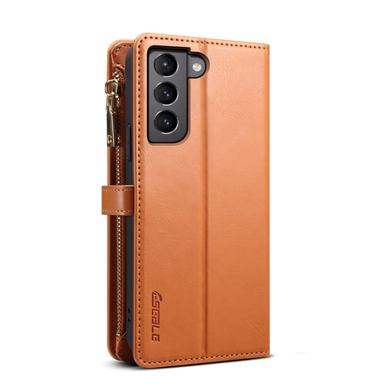 For Samsung Galaxy S22+ 5G ESEBLE Star Series Lanyard Zipper Wallet RFID Leather Case