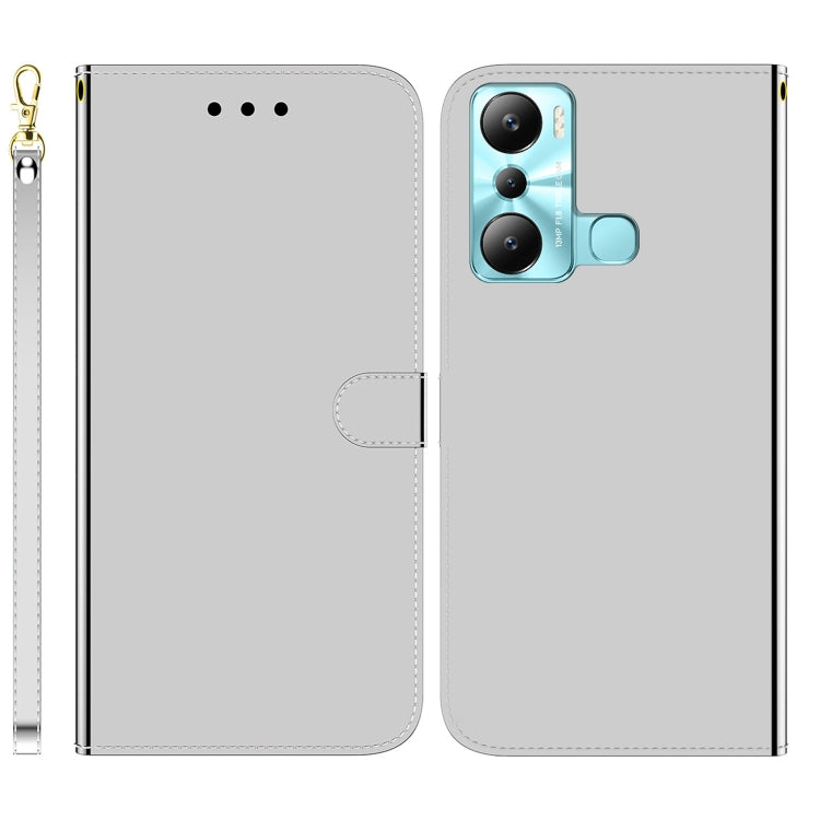 For Infinix Hot 20i Imitated Mirror Surface Leather Phone Case