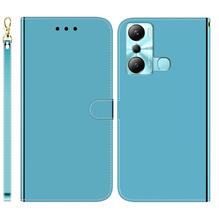 For Infinix Hot 20i Imitated Mirror Surface Leather Phone Case