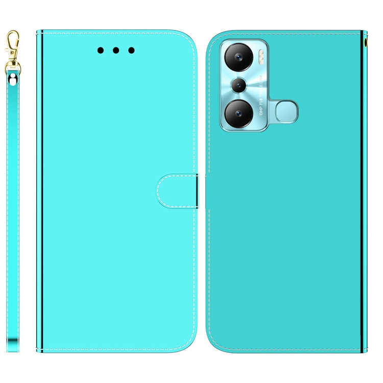 For Infinix Hot 20i Imitated Mirror Surface Leather Phone Case
