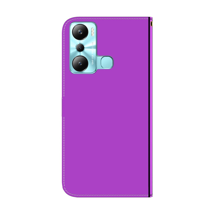 For Infinix Hot 20i Imitated Mirror Surface Leather Phone Case