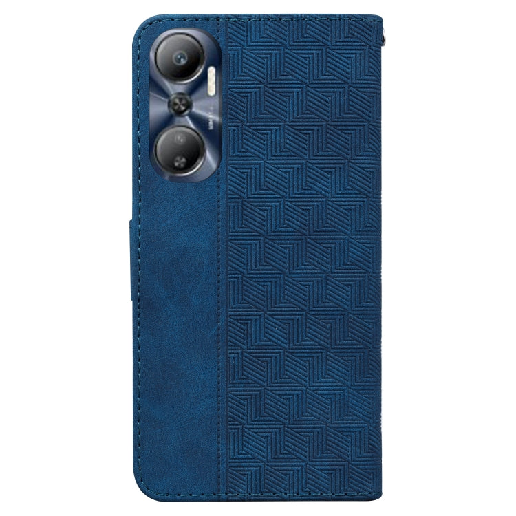 For Infinix Hot 20 Geometric Embossed Leather Phone Case