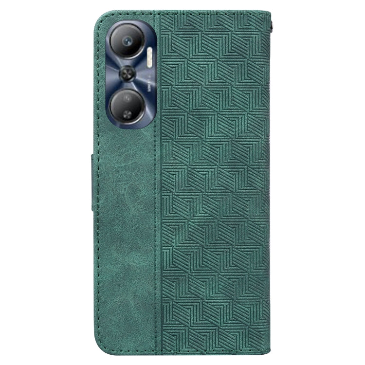 For Infinix Hot 20 Geometric Embossed Leather Phone Case