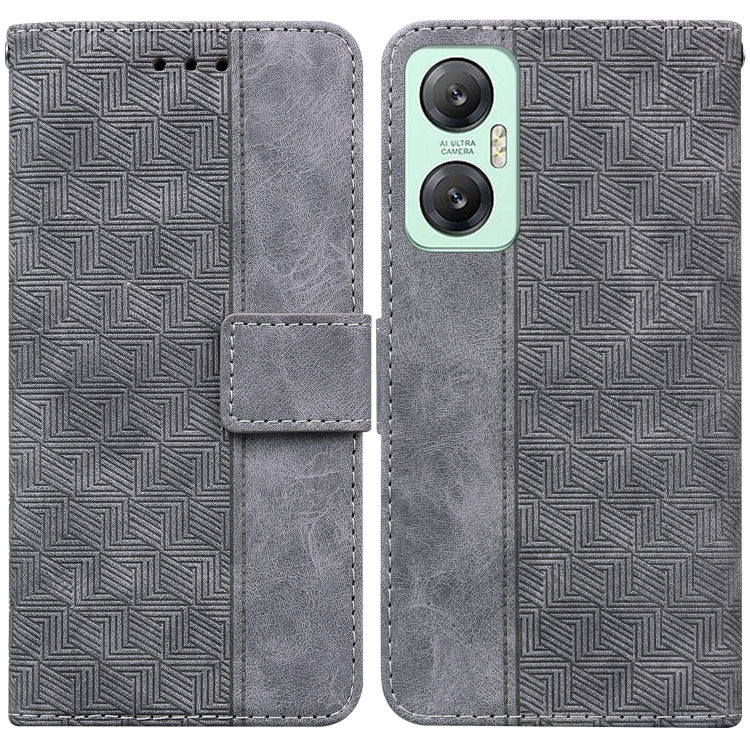 For Infinix Hot 20 5G Geometric Embossed Leather Phone Case