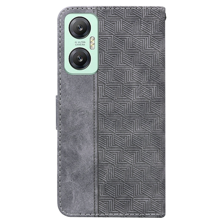 For Infinix Hot 20 5G Geometric Embossed Leather Phone Case