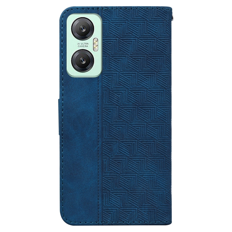 For Infinix Hot 20 5G Geometric Embossed Leather Phone Case