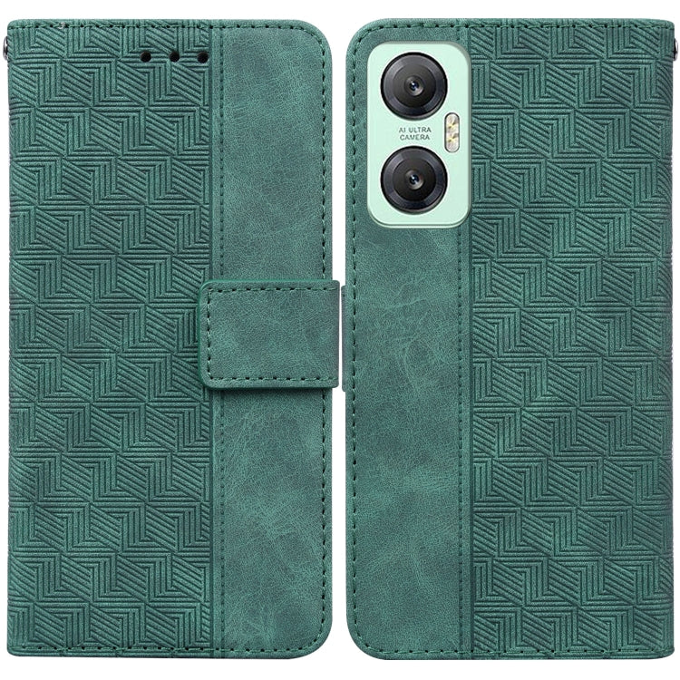 For Infinix Hot 20 5G Geometric Embossed Leather Phone Case