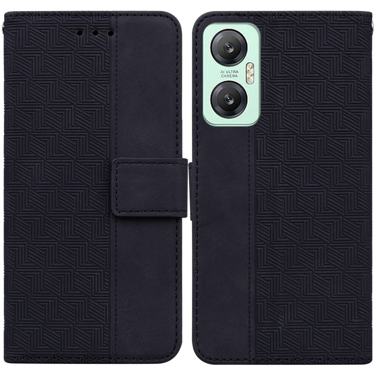 For Infinix Hot 20 5G Geometric Embossed Leather Phone Case
