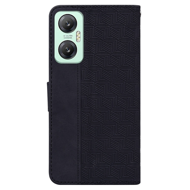 For Infinix Hot 20 5G Geometric Embossed Leather Phone Case