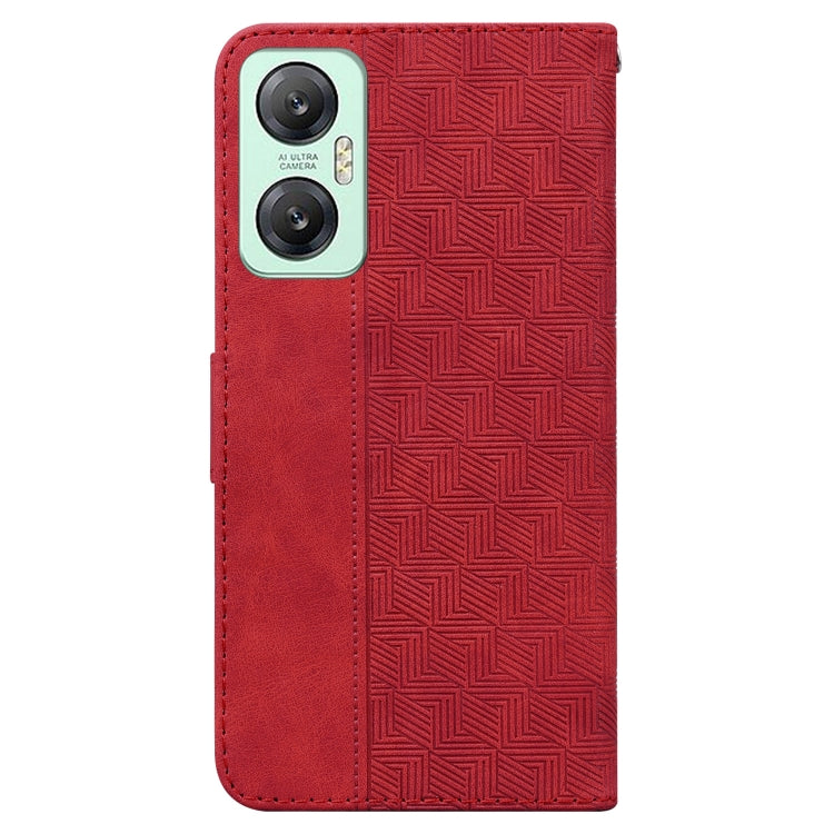 For Infinix Hot 20 5G Geometric Embossed Leather Phone Case
