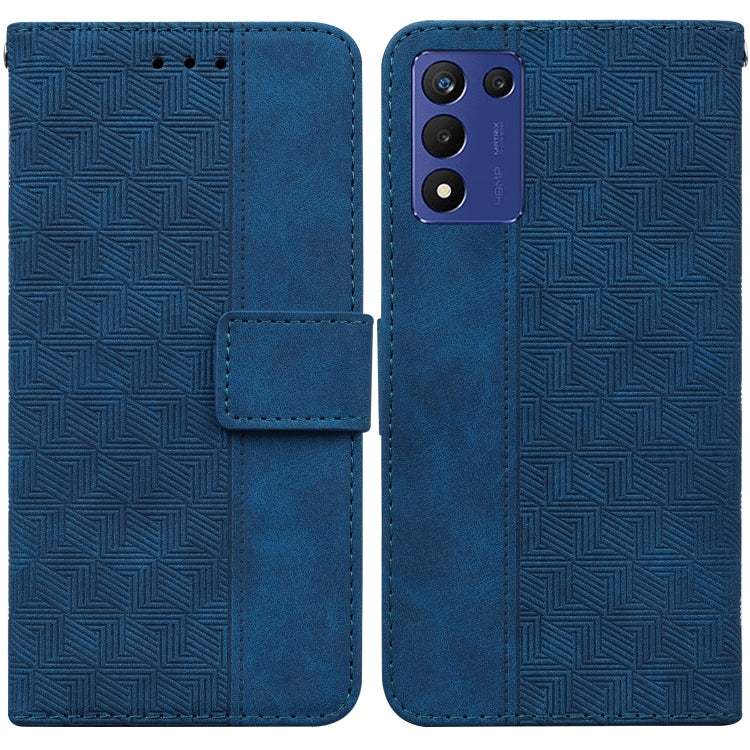 For Realme Q3S / Q3T / 9 SE / 9 5G Speed Geometric Embossed Leather Phone Case