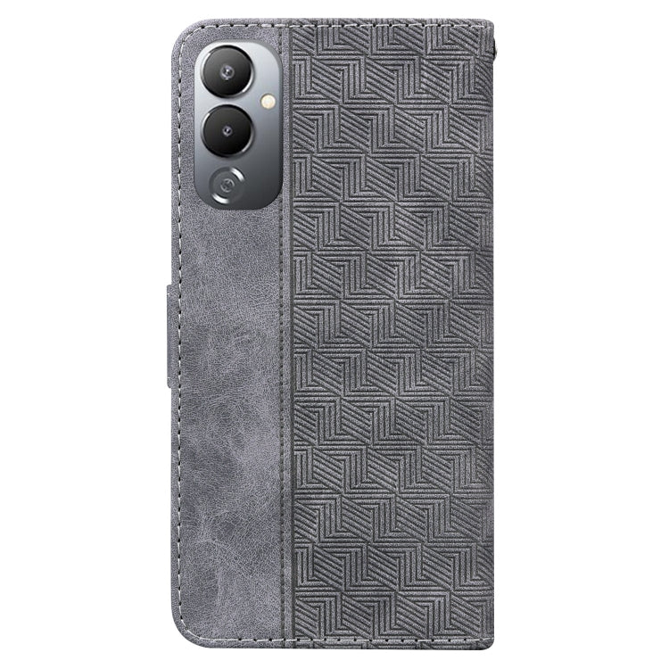 For Tecno Pova 4 Geometric Embossed Leather Phone Case