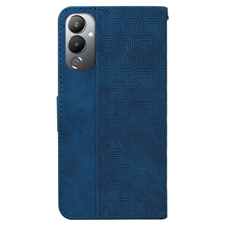 For Tecno Pova 4 Geometric Embossed Leather Phone Case