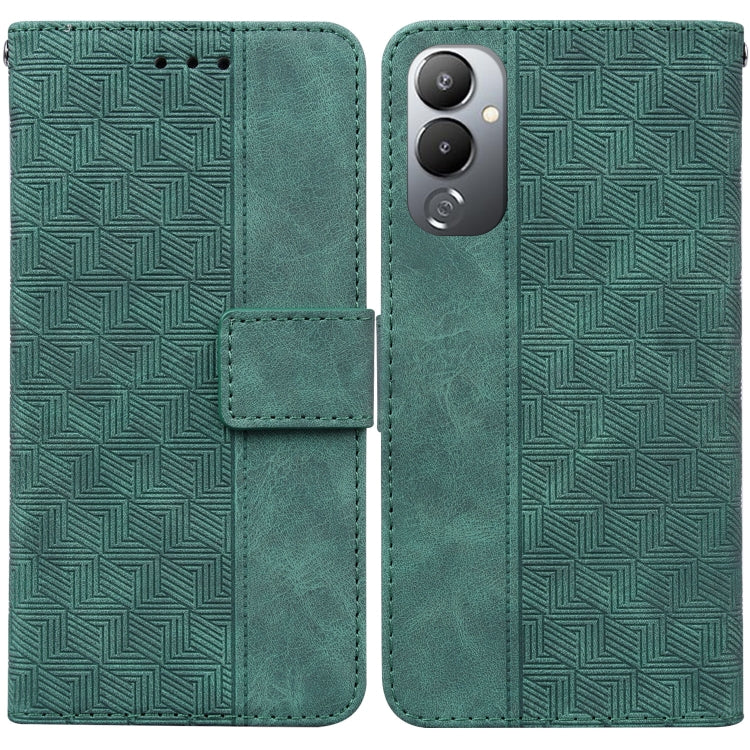 For Tecno Pova 4 Geometric Embossed Leather Phone Case