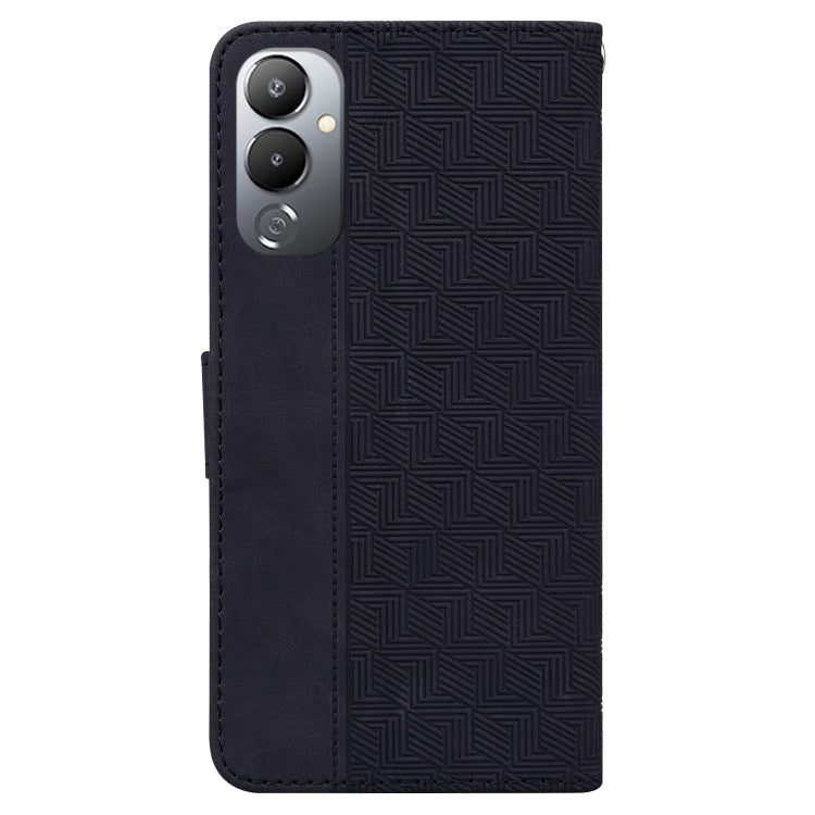 For Tecno Pova 4 Geometric Embossed Leather Phone Case